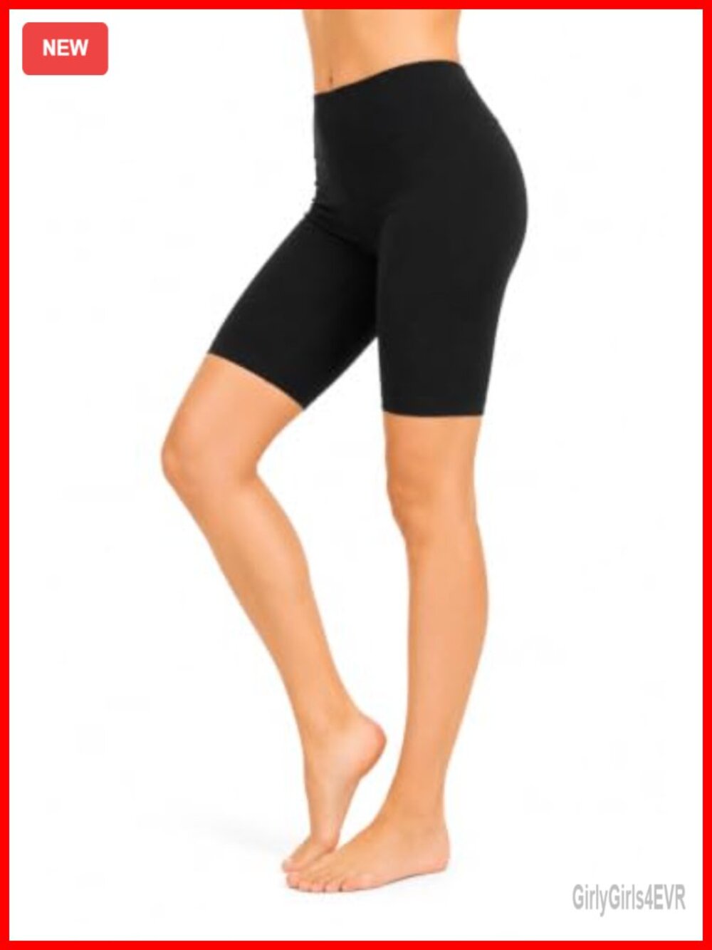 Premium Cotton Biker Shorts 95% Cotton 5% Spandex Pull On Activewear
